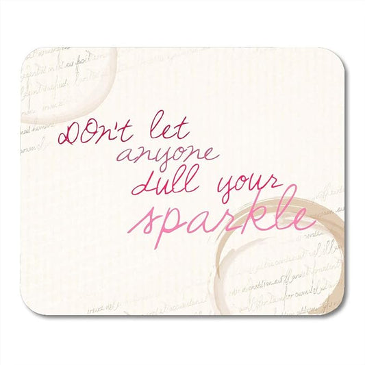AOHOT Mouse Pads Pink Quote Funny Inspirational Board