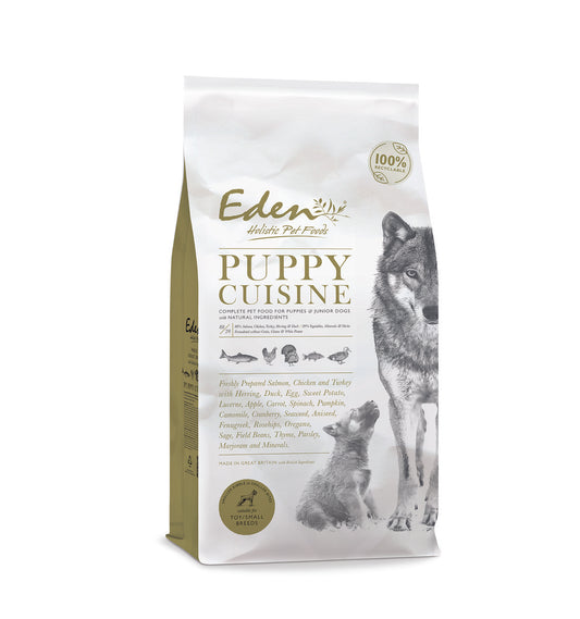 Eden 80/20 Puppy Cuisine Small Kibble Dry Dog Food - 12kg
