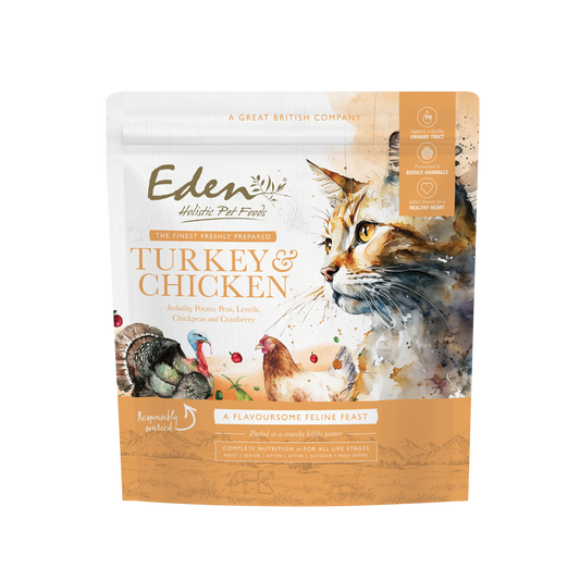 Eden Turkey & Chicken Dry Cat Food - 1.5kg