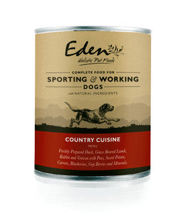 Eden Working and Sporting Country Cuisine Wet Dog Food - 6 x 400g