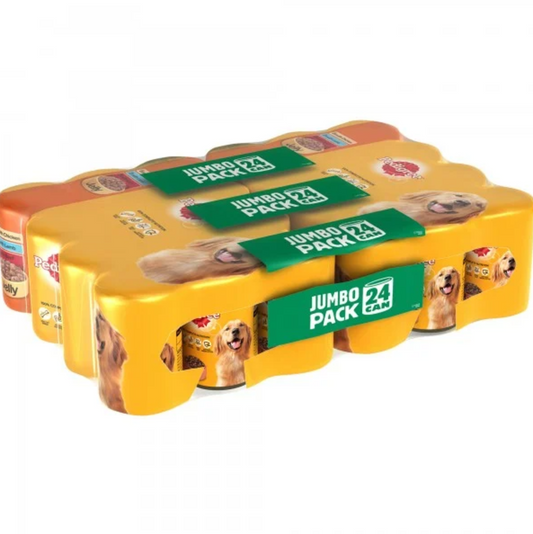 Pedigree Mixed Chunks in Jelly Wet Dog Food Cans - 24 x 385g