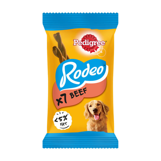 Pedigree Rodeo Beef Dog Treats - 7 Pack