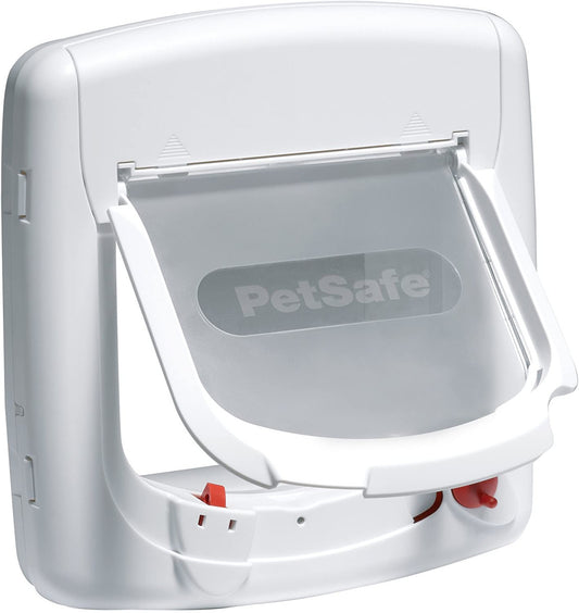 PetSafe Staywell Deluxe Magnetic Locking Cat Flap - White