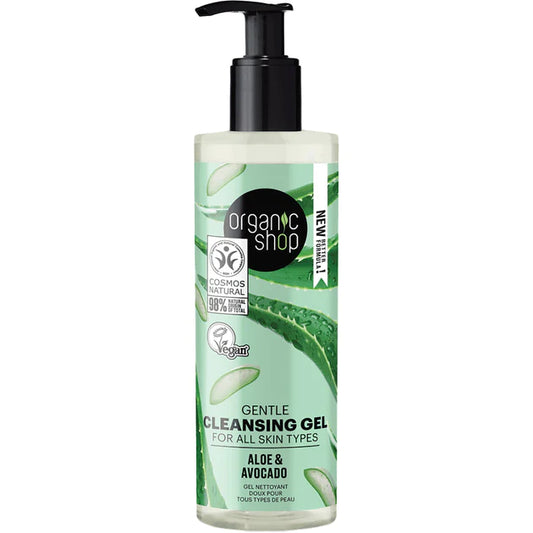 Organic Shop Aloe & Avocado | Gentle Cleansing Gel 200ml
